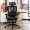 Ergonomic Mesh Office Chair with 4D Adjustable Armrest,High Back Desk Computer Chair,Ergonomic Office Chair with Wheels for Home & Office