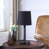 16.5-Inch June Black Metal Cross-Legged Table Lamp