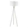 [Only support Drop Shipping Buyer] Pacific Tripod Metal Tripod Floor Lamp with Glass Shade