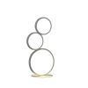 17" In 3-Ring Shaped Odu White Led Minimalist Metal Table Lamp