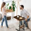 C Side Table Laptop Table Small Slim Snack Side Table for Couch Bed Sofa for Small Spaces Living Room Bedroom