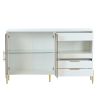 U_Style Storage Cabinets with Acrylic Doors, Light Luxury Modern Storage Cabinets with Adjustable Shelves, Accent Cabinet Buffet Cabinet for Living Ro