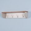 Entryway Wall Mounted Coat Rack Living Room Wall Hanging Shelf