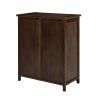 Niobe 31'' Tall Solid Wood 4- Drawer Accent Chest-WALNUT