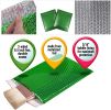 Pack of 25 Green Metallic Bubble Mailers 12.75 x 10.5. Green Padded Envelopes 12 3/4 x 10 1/2. Glamour Bubble Mailers. Peel and Seal Envelopes. Mailin