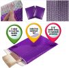 Pack of 25 Metallic Purple Bubble Mailers 8 x 11 Purple Poly Mailers 8x11 Padded Bubble Envelopes Peel and Seal Envelopes Shipping Bags for Mailing Pa