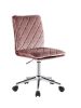 Aestris Office Chair; Pink Velvet AL