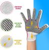 String Knit Work Gloves 9.5 Size 12 Pack Safety Work Gloves White Color with Black Dots. Coton Gloves for Warehouse Gardening Construction Painters. G