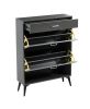 Shoe Cabinet ; Shoe storage shelves; Grey