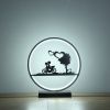 13-Inch Girl and Boy on Bicycle LED Accent Table Lamp