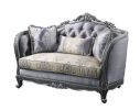 ACME Ariadne Loveseat w/3 Pillows, Fabric & Platinum 55346