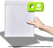 Pack of 10 White Shipping Envelopes 7.25 x 11 Bubble Mailer 7 1/4 x 11 Kraft Paper Bubble Mailers. Peel and Seal Padded Envelopes for Bulk Mailing Shi