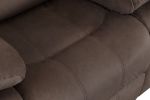 Global United Transitional Microfiber Fabric Upholstered Loveseat