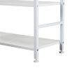 70.8 Inch Tall Bookshelf; 6-tier Shelves with Round Top Frame; MDF Boards; Adjustable Foot Pads; White