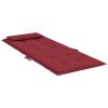 Highback Chair Cushions 2 pcs Wine Red Oxford Fabric