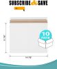 Pack of 10 White Rigid Mailers 14 7/8 x 11 7/8. Side-Loading Paperboard envelopes. Self-Seal Photo mailers. Peel and Seal Closure. No Bend documents;