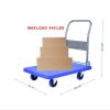 Foldable Platform Push Hand Truck Cart; 440 lbs. Weight Capacity