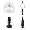 Landsdown Black Faceted Table Lamp 24.25"H