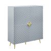 Gaines Accent Cabinet in Gray High Gloss Finish AC01032