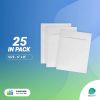 Pack of 25 White Rigid Mailers 6 x 8 Paperboard Photo Mailers 6x8 Stay Flat No Bend Mailers with Self Sealing Closure; Documents Chipboard Envelopes f