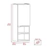 Kingston Rectangle 2-Shelf Medicine Cabinet Smokey Oak