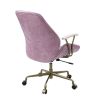 Hamilton Office Chair in Pink Top Grain Leather OF00399