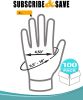 Pack of 100 Latex Gloves; Natural color; Extra Large size. Disposable Ambidextrous Hand Covers. Unisex Transparent Food Gloves for Kitchen; Cooking; P