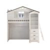 Tree House Bookcase in Weathered White & Washed Gray 37168