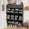 Shoe Cabinet ; Shoe storage shelves; Grey