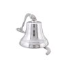 Classic Style Decorative Aluminum Bell With Wall Bracket; Silver