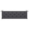 Cushion for Swing Chair Anthracite 70.9" Fabric