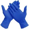 Disposable 14 Mil Blue Latex Gloves. Pack of 50 High Risk Small Glovs 12" Long with Textured Grid for Janitorial; Plumbing; Painting; Automotive; Chem