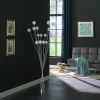 61.5" In 16-Light Acrylic Globe Aluminun Led Chrysanthe Silver Chrome Metal Floor Lamp