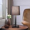 16.5-Inch June Black Metal Cross-Legged Table Lamp