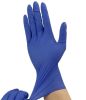 Disposable 14 Mil Blue Latex Gloves. Pack of 50 High Risk Small Glovs 12" Long with Textured Grid for Janitorial; Plumbing; Painting; Automotive; Chem