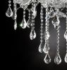 37" In Eilish Silver Crystal 8-Led Light Chandelier