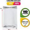 Pack of 10 Gusseted Bubble Mailers 11x13 x4. Gusseted Padded Envelopes 11 x 13 x 4. White Expansion Bubble Mailers. Dual Peel and Seal Shipping Bags f