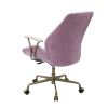 Hamilton Office Chair in Pink Top Grain Leather OF00399