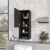 Chidester 2-Shelf Medicine Cabinet Black Wengue