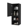 Chidester 2-Shelf Medicine Cabinet Black Wengue