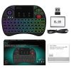 Rii X8 Portable 2.4GHz Mini Wireless Keyboard Controller with Touchpad Mouse Combo,8 Colors RGB Backlit,Rechargeable Li-ion Battery for Google Android