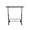 Removable P2 15MM Chipboard & Steel Side Table Black