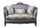 ACME Ariadne Loveseat w/3 Pillows, Fabric & Platinum 55346