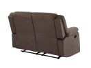 Global United Transitional Microfiber Fabric Upholstered Loveseat