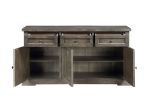 Landon Server; Salvage Gray Finish DN00953