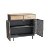 31.5'' Wide 2 Drawer Sideboard; Modern Furniture Decor; Made with Iron + Carbonized Bamboo; Easy Assembly