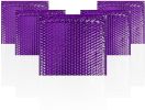 Amiff Pack of 25 Purple Bubble Mailers Pouches 6 x 6.25 Cushion Padded Envelopes with Peel and Seal Closure 6 x 6 1/4 Colorful Shipping Poly Bags for