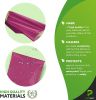 PUREVACY Poly Mailers 14.5 x 19. Pack of 50 Purple Plastic Envelopes 2 Mil for Clothes. Large Apparel Mailing Bags. Self-Seal Waterproof Shipping Pack