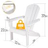 HDPE Adirondack Chair Sunlight Resistant no-Fading Snowstorm Resistant Outdoor Chair Patio Adirondack Chairs Ergonomic Comfort Widely Used for Fire Pi