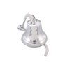 Classic Style Decorative Aluminum Bell With Wall Bracket; Silver